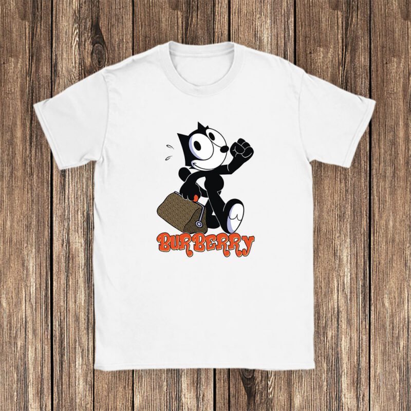 Felix The Cat Burberry Unisex T Shirt Cotton Tee TAT8160 1