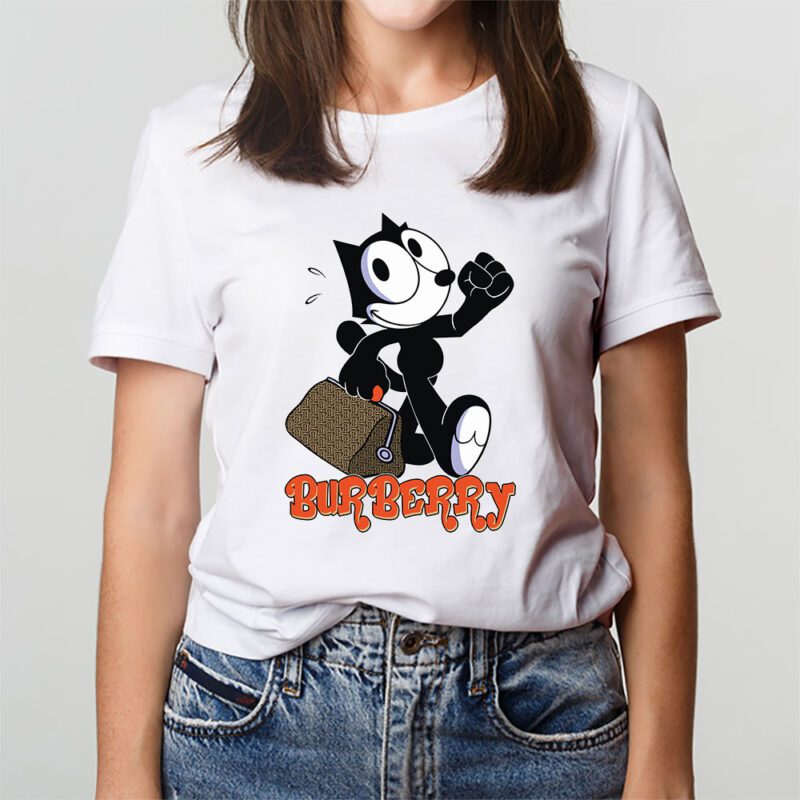 Felix The Cat Burberry Unisex T Shirt Cotton Tee TAT8160 3