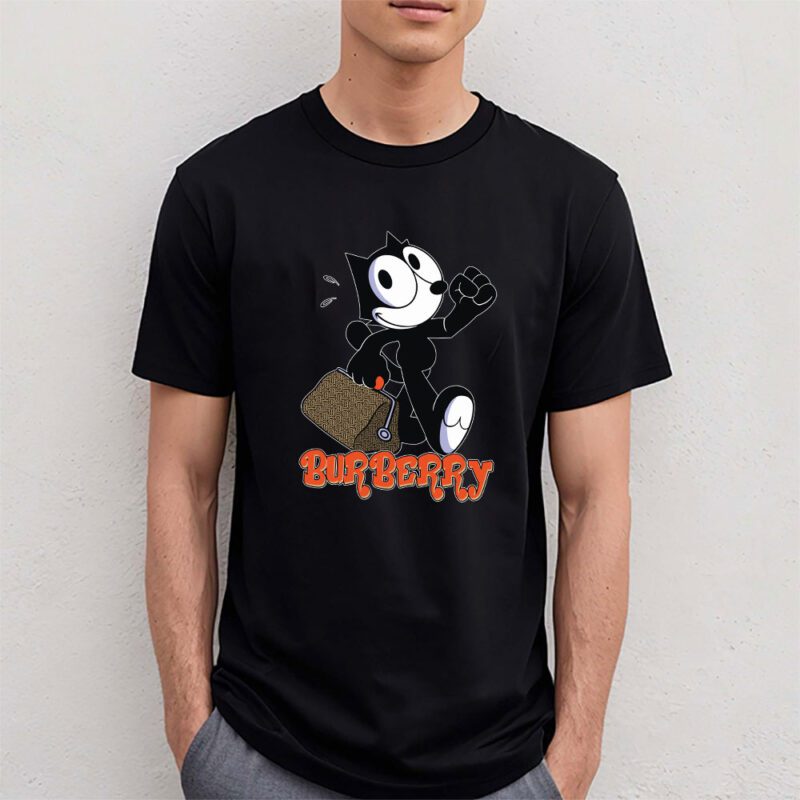 Felix The Cat Burberry Unisex T Shirt Cotton Tee TAT8160 4