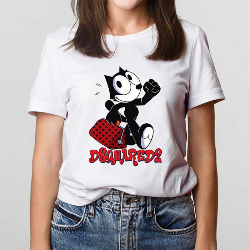 Felix The Cat Dsquared2 Unisex T Shirt Cotton Tee TAT8164 3
