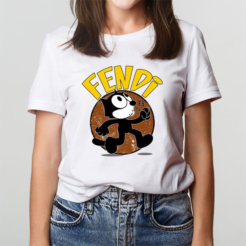 Felix The Cat Fendi Unisex T Shirt Cotton Tee TAT7578 3