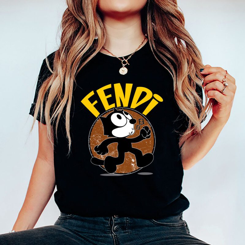 Felix The Cat Fendi Unisex T Shirt Cotton Tee TAT7578 5