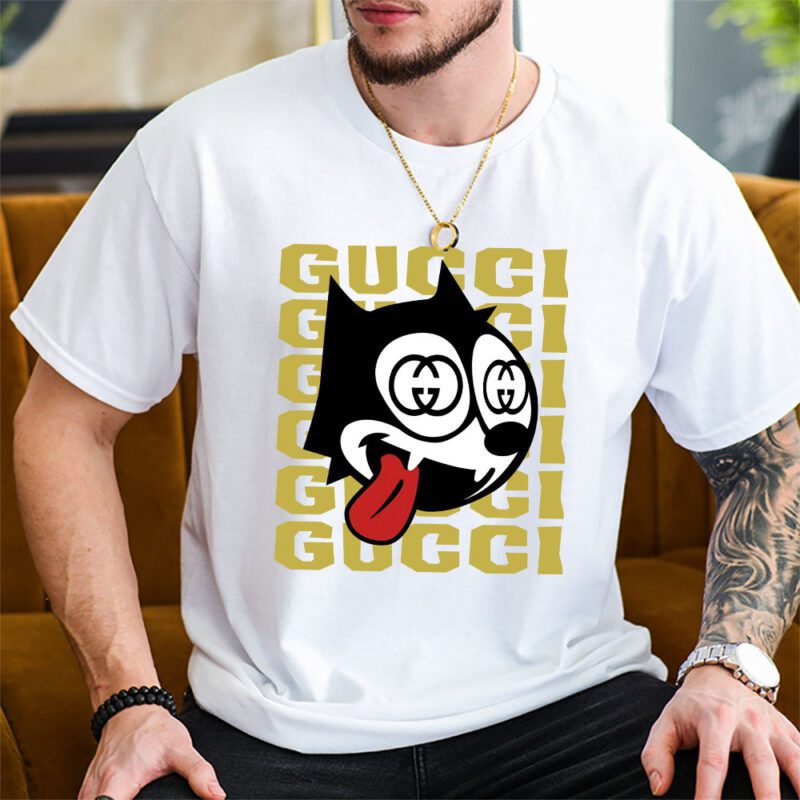 Felix The Cat Gucci Unisex T Shirt Cotton Tee TAT7035 2