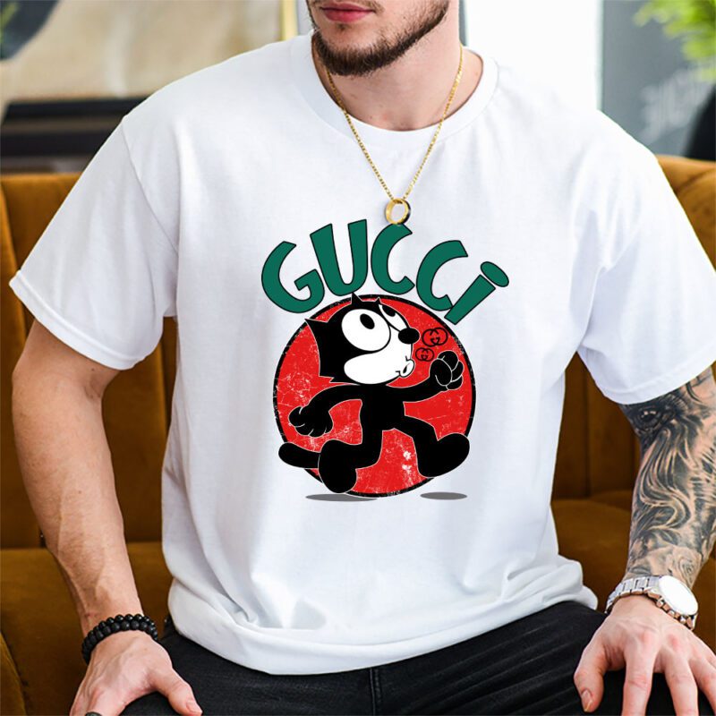 Felix The Cat Gucci Unisex T Shirt Cotton Tee TAT7579 2