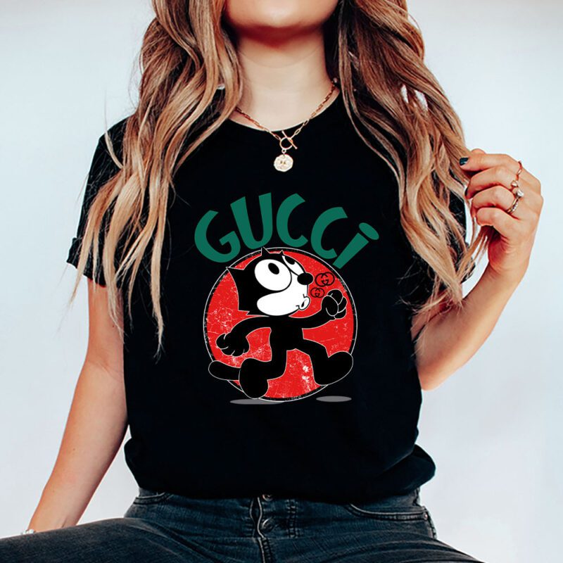 Felix The Cat Gucci Unisex T Shirt Cotton Tee TAT7579 5