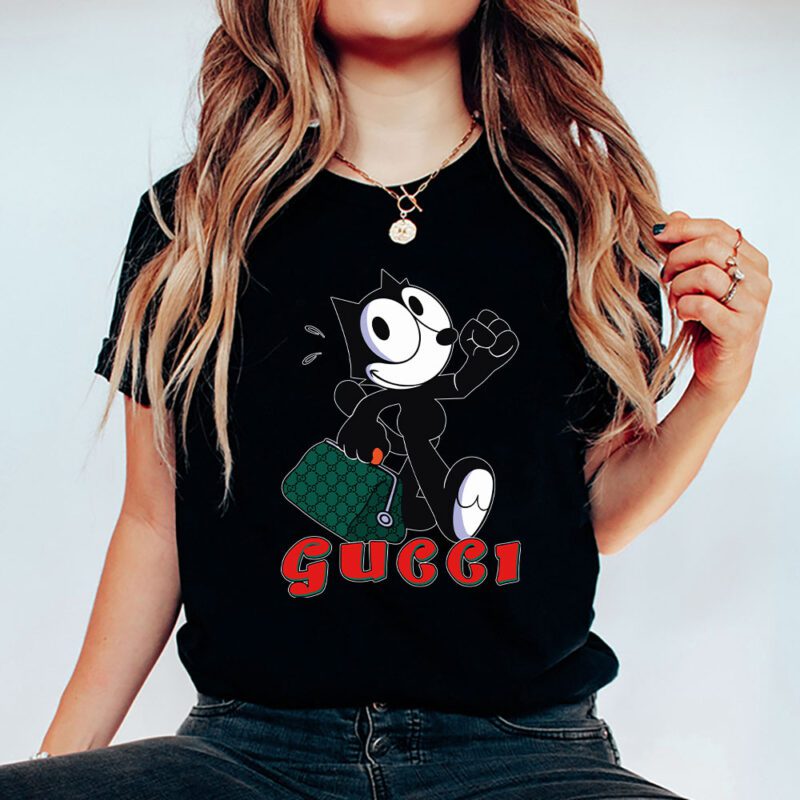 Felix The Cat Gucci Unisex T Shirt Cotton Tee TAT8169 5