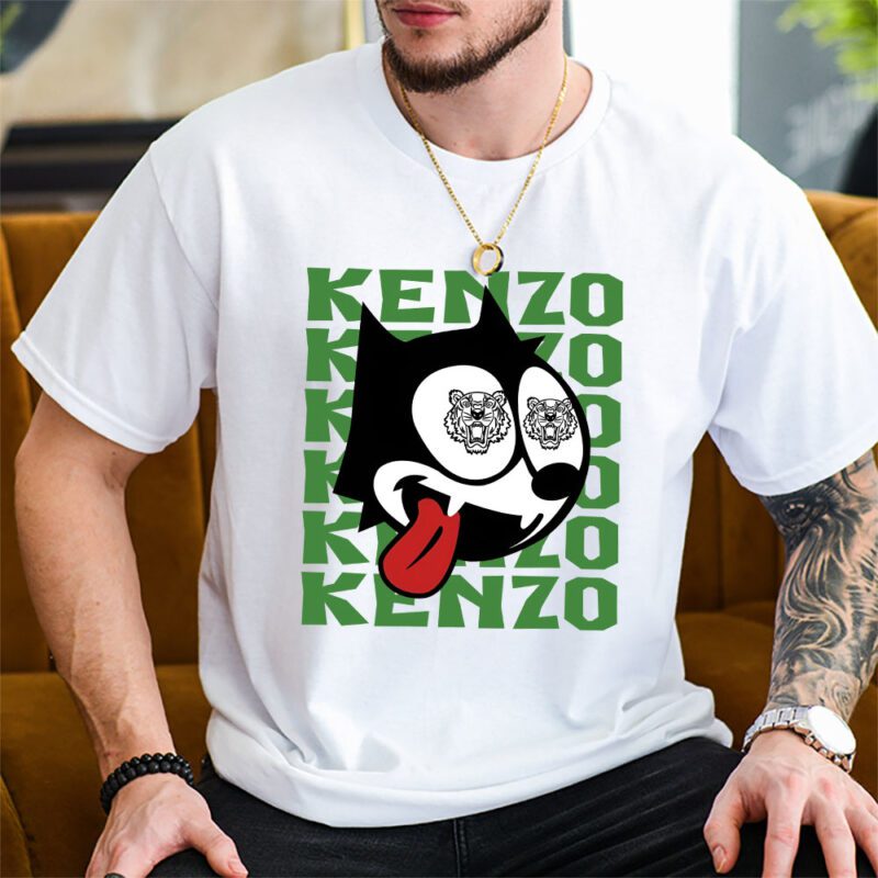Felix The Cat Kenzo Unisex T Shirt Cotton Tee TAT7036 2