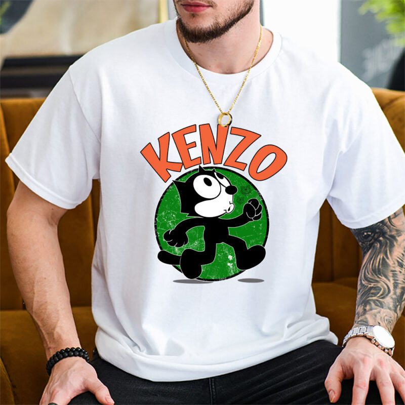 Felix The Cat Kenzo Unisex T Shirt Cotton Tee TAT7580 2