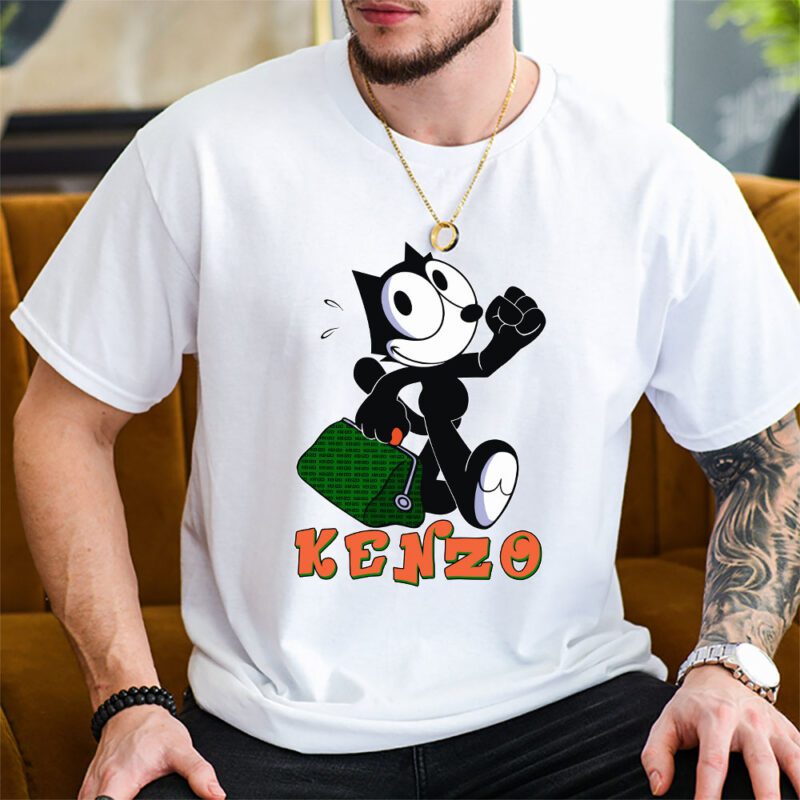 Felix The Cat Kenzo Unisex T Shirt Cotton Tee TAT8171 2