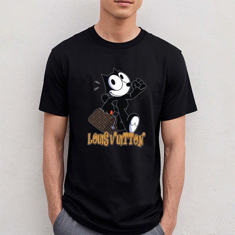 Felix The Cat Louis Vuitton Unisex T Shirt Cotton Tee TAT8173 4