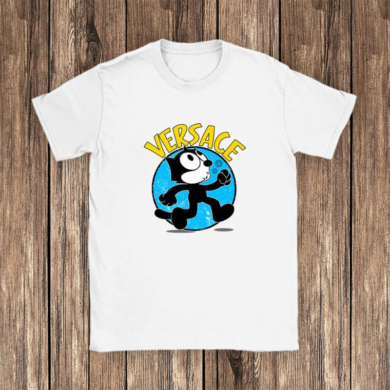 Felix The Cat Versace Unisex T Shirt Cotton Tee TAT7582 1