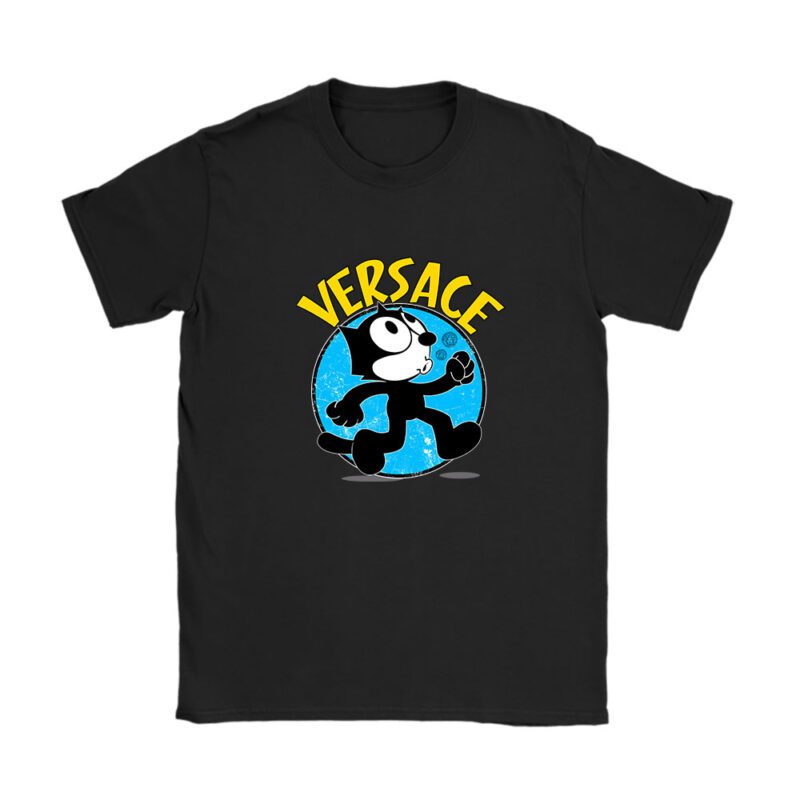 Felix The Cat Versace Unisex T-Shirt Cotton Tee TAT7582