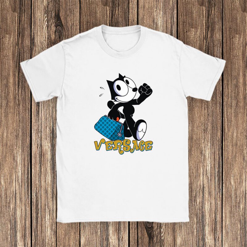 Felix The Cat Versace Unisex T Shirt Cotton Tee TAT8177 1