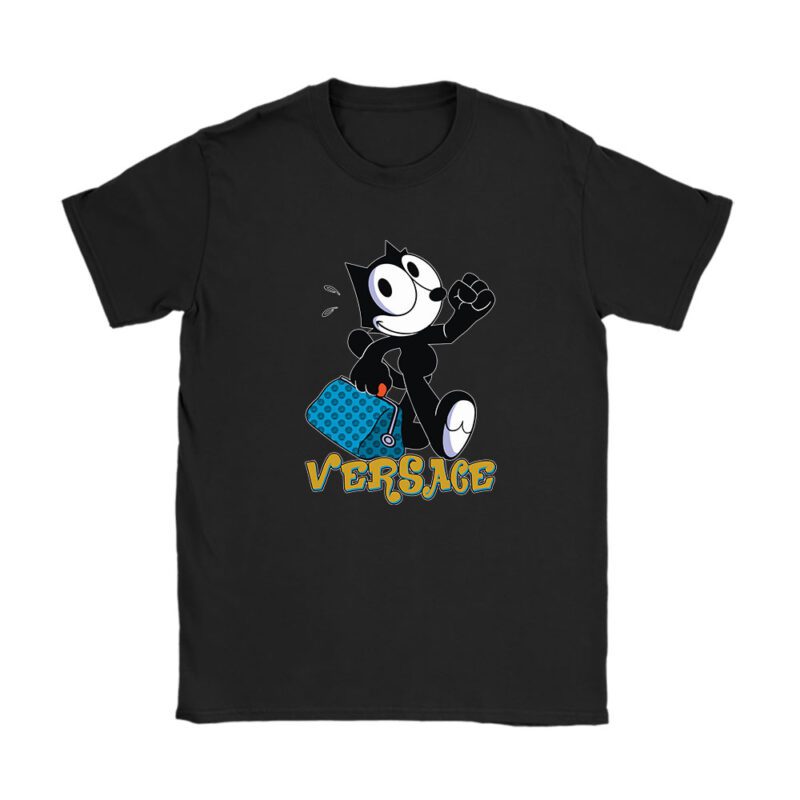 Felix The Cat Versace Unisex T-Shirt Cotton Tee TAT8177