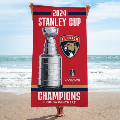 Florida Panthers Rectangle Beach Towel WBT1058