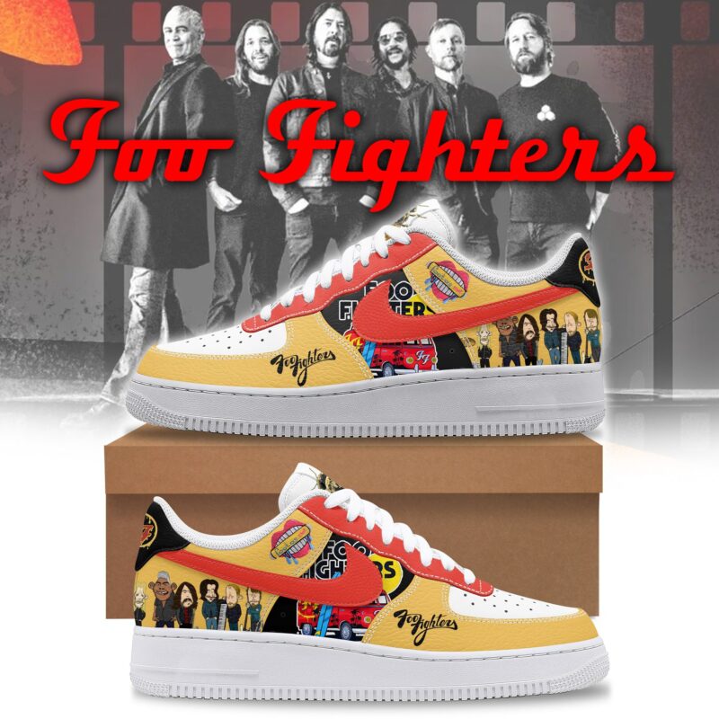 Foo Fighters' AF1 Sneaker Limited Air Force 1 Shoes ZSP1021