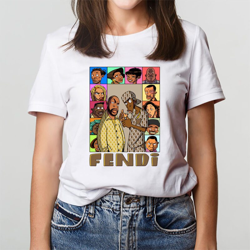 Friday The Animated Series Fendi Unisex T Shirt Cotton Tee TAT8157 3