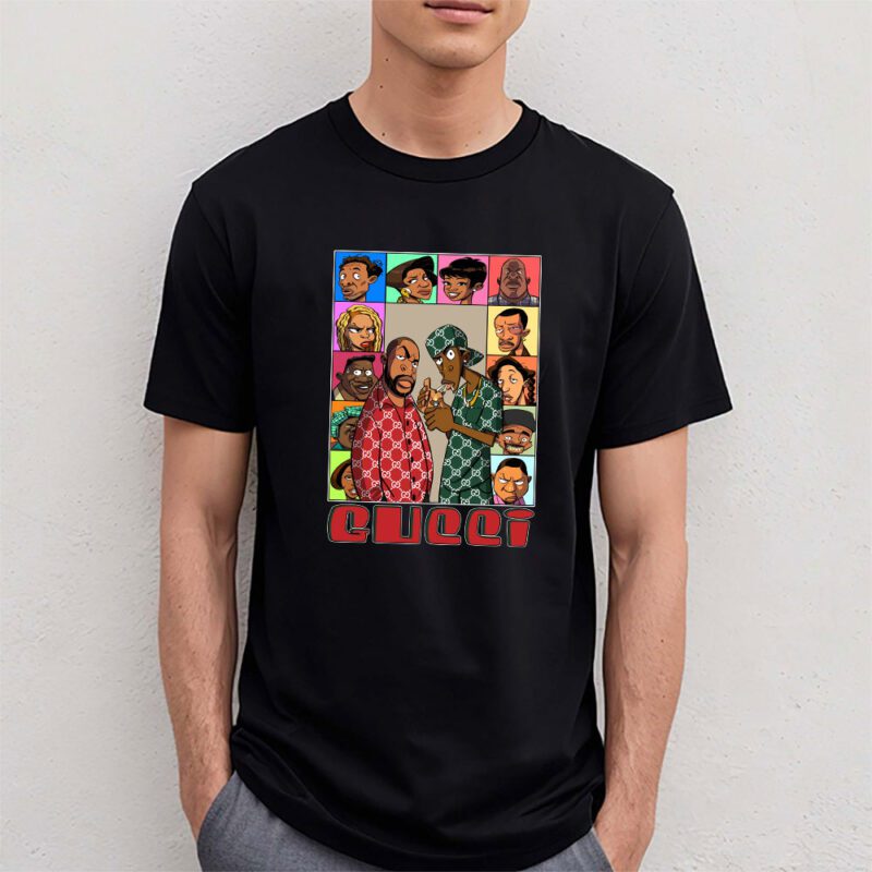 Friday The Animated Series Gucci Unisex T Shirt Cotton Tee TAT8158 4