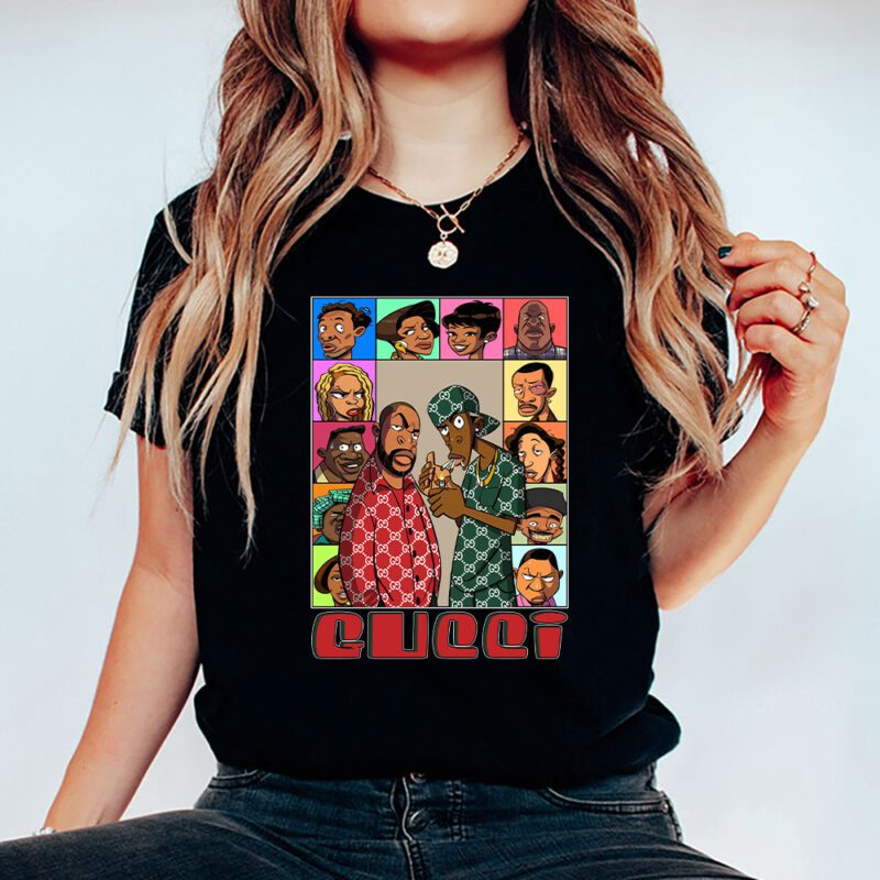 Friday The Animated Series Gucci Unisex T Shirt Cotton Tee TAT8158 5