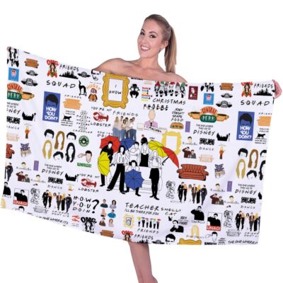 Friends Rectangle Beach Towel WBT1157 1