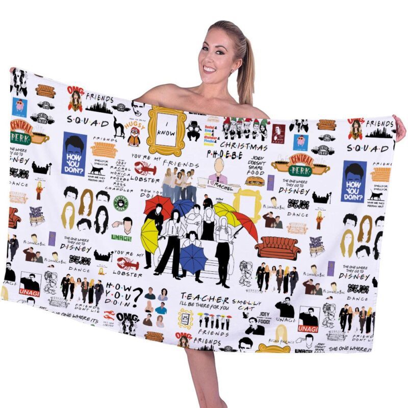 Friends Rectangle Beach Towel WBT1157 1