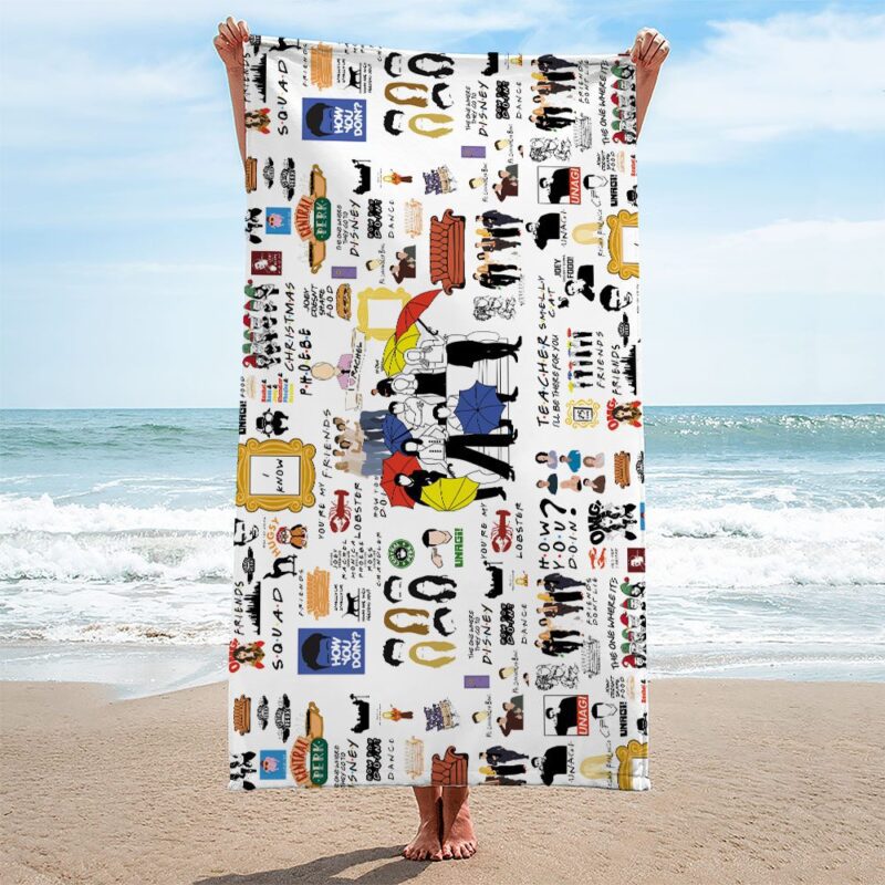 Friends Rectangle Beach Towel WBT1157