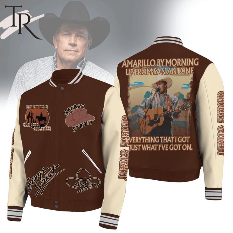 George Strait Amarillo by Morning Baseball Jacket TBJ1052