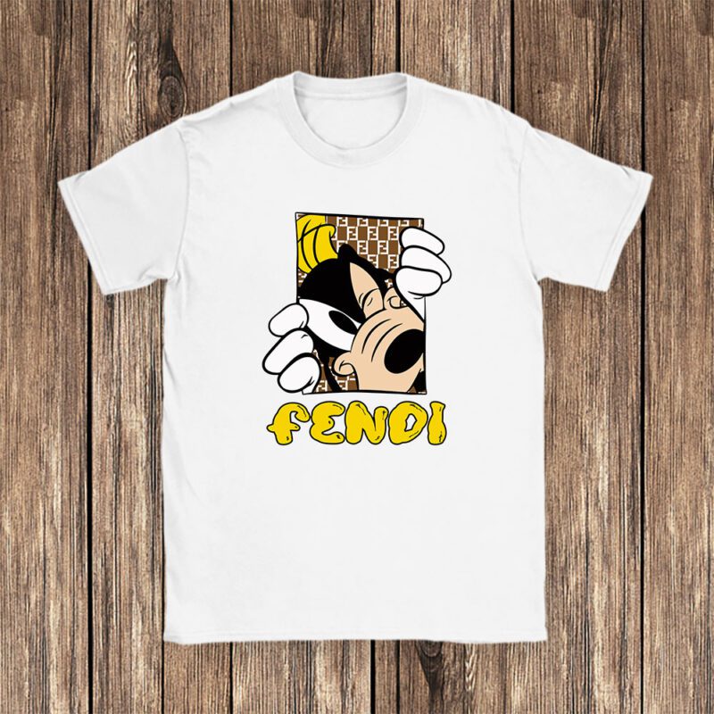 Goofy Dog Fendi Unisex T Shirt Cotton Tee TAT8180 1
