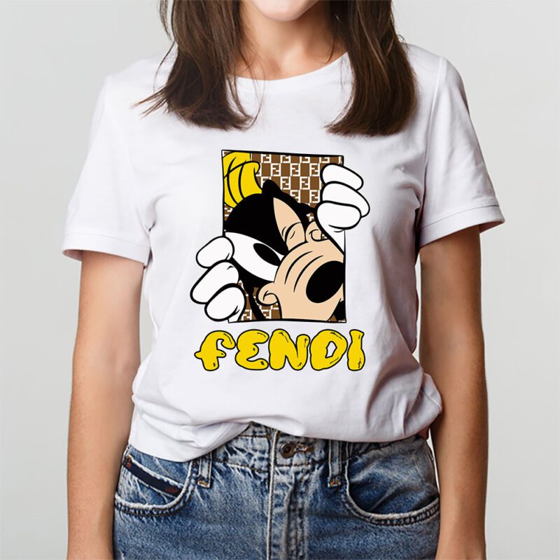 Goofy Dog Fendi Unisex T Shirt Cotton Tee TAT8180 3