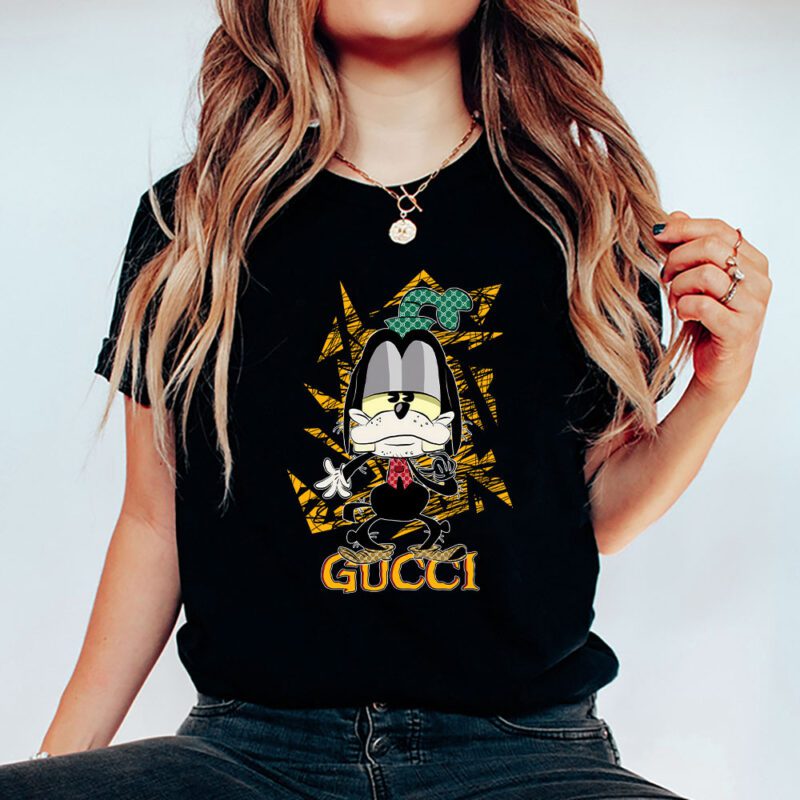 Goofy Dog Gucci Unisex T Shirt Cotton Tee TAT8182 5