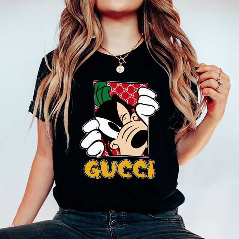 Goofy Dog Gucci Unisex T Shirt Cotton Tee TAT8183 5