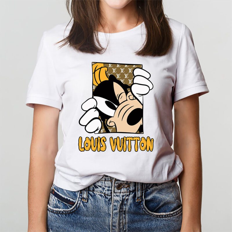Goofy Dog Louis Vuitton Unisex T Shirt Cotton Tee TAT8185 3