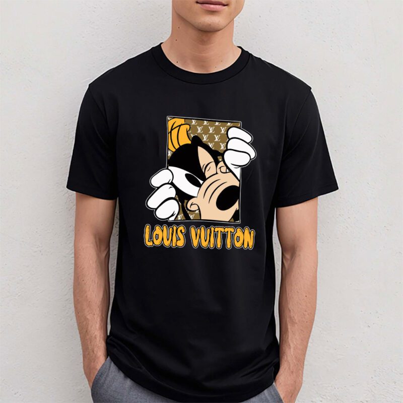 Goofy Dog Louis Vuitton Unisex T Shirt Cotton Tee TAT8185 4