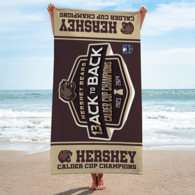 Hershey Bears Rectangle Beach Towel WBT1045 1