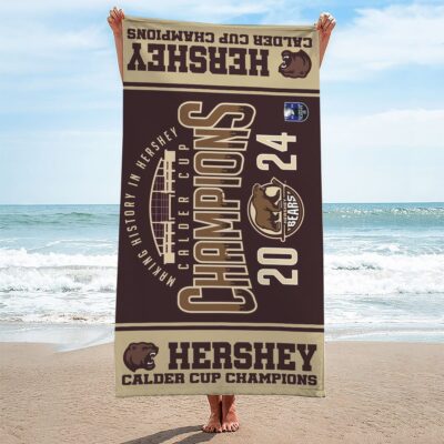 Hershey Bears Rectangle Beach Towel WBT1046 1