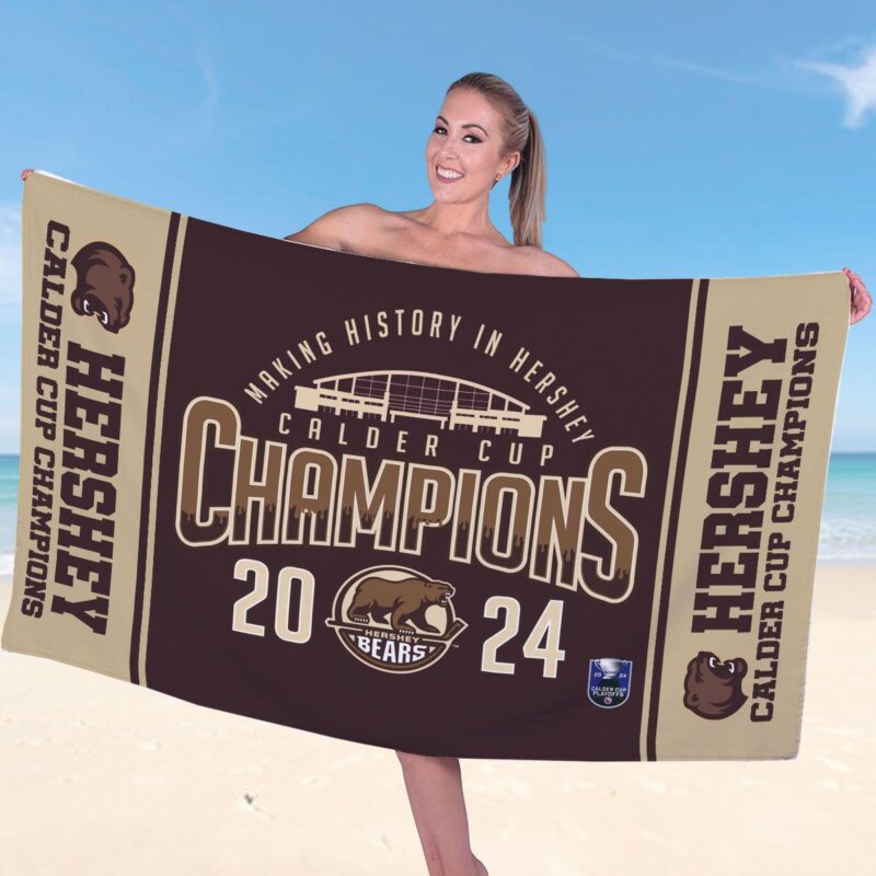 Hershey Bears Rectangle Beach Towel WBT1046