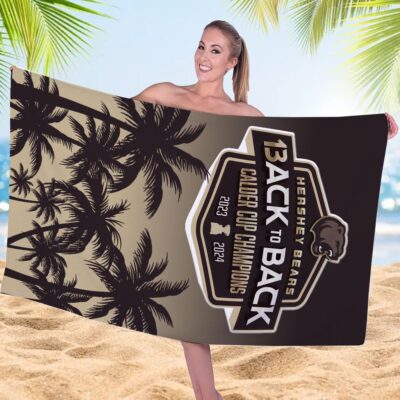 Hershey Bears Rectangle Beach Towel WBT1049 1