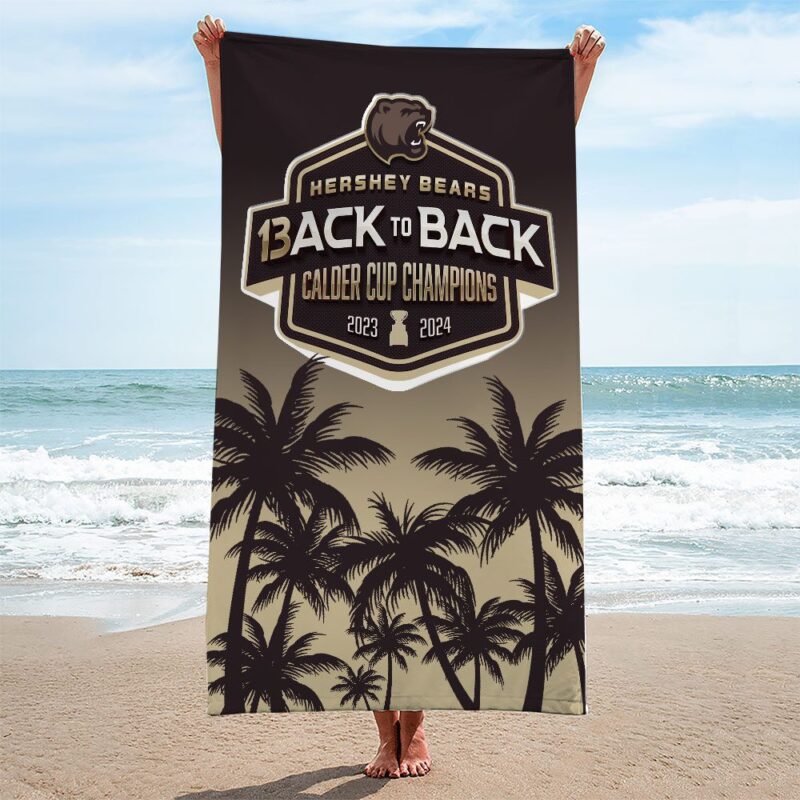 Hershey Bears Rectangle Beach Towel WBT1049