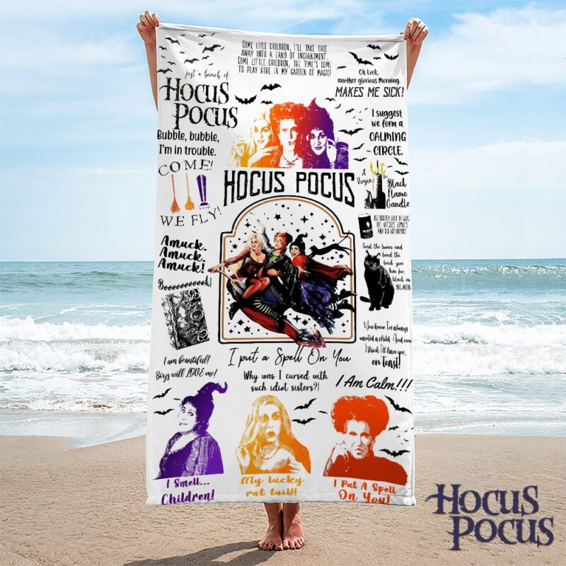 Hocus Pocus Rectangle Beach Towel WBT1014