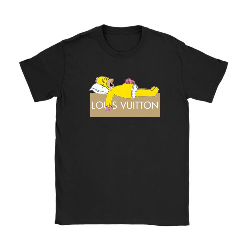 Homer Simpson Louis Vuitton Unisex T-Shirt Cotton Tee TAT14318