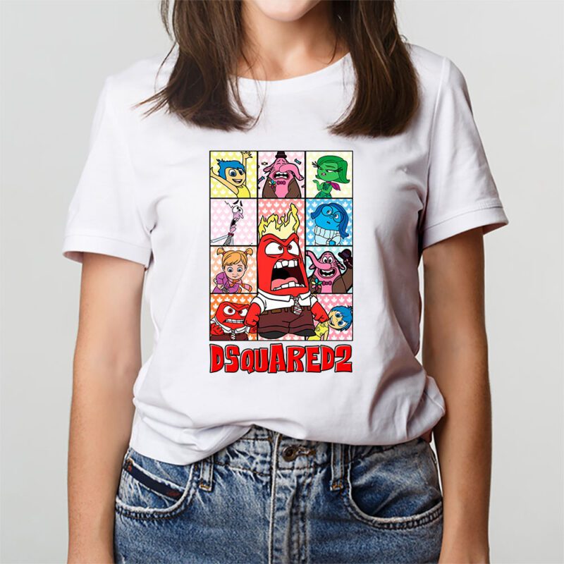 Inside Out Dsquared2 Unisex T Shirt Cotton Tee TAT8189 3