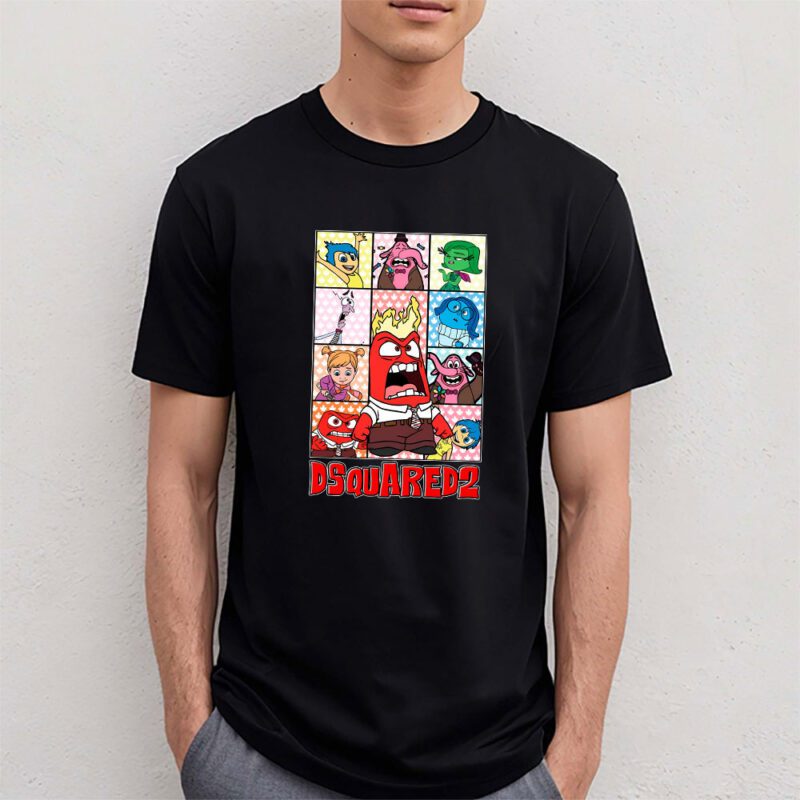 Inside Out Dsquared2 Unisex T Shirt Cotton Tee TAT8189 4