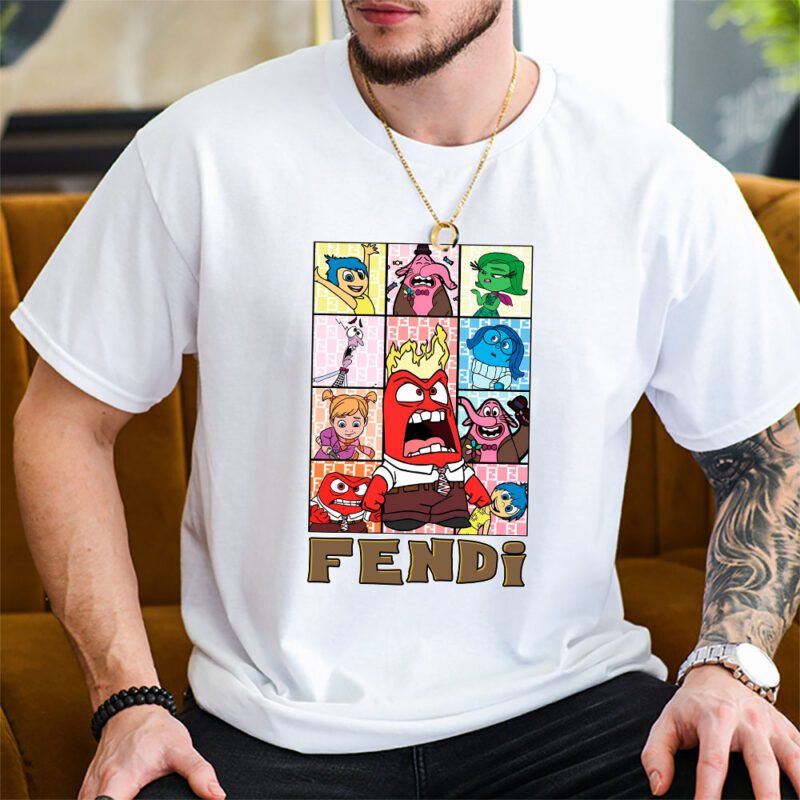 Inside Out Fendi Unisex T Shirt Cotton Tee TAT8190 2