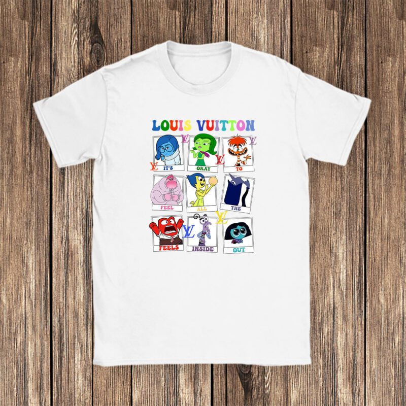 Inside Out Its Okay To Feel All The Feels Louis Vuitton Unisex T Shirt Cotton Tee TAT8192 1