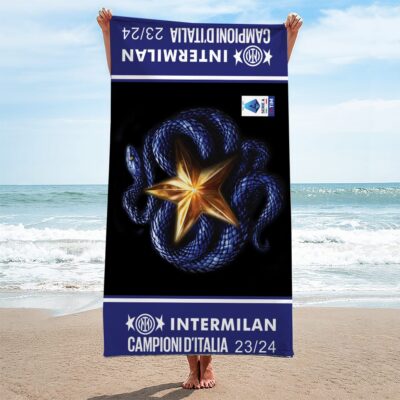 Inter Milan FC Rectangle Beach Towel WBT1116