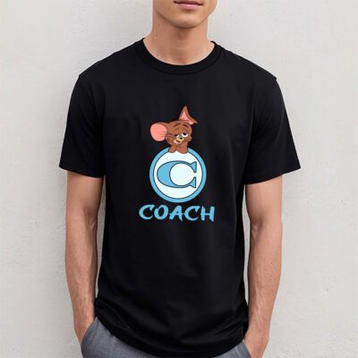 Jerrry In Tom And Jerry Coach Brand Unisex T Shirt Cotton Tee TAT6283 4