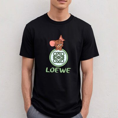 Jerrry In Tom And Jerry Loewe Brand Unisex T-Shirt Cotton Tee TAT6285 4 Jerrry In Tom And Jerry Loewe Brand Unisex T Shirt Cotton Tee TAT6285 4