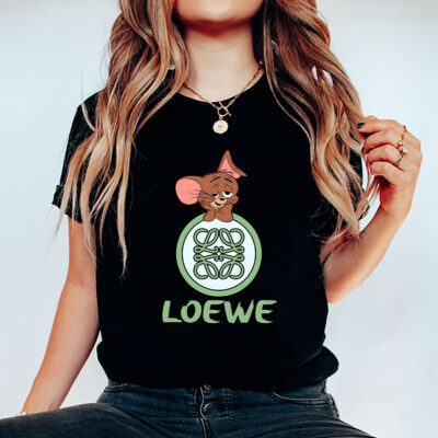 Jerrry In Tom And Jerry Loewe Brand Unisex T-Shirt Cotton Tee TAT6285 5 Jerrry In Tom And Jerry Loewe Brand Unisex T Shirt Cotton Tee TAT6285 5