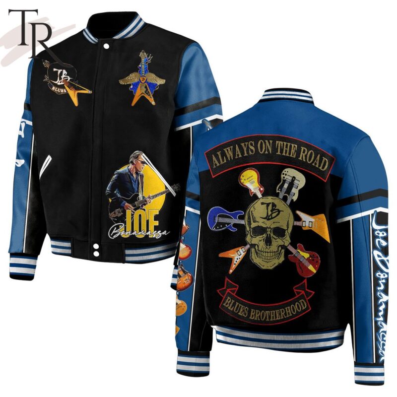 Joe Bonamassa Always On The Road Blues Brotherhood Baseball Jacket TBJ1063
