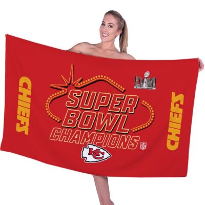 Kansas City Chiefs Rectangle Beach Towel WBT1148 1